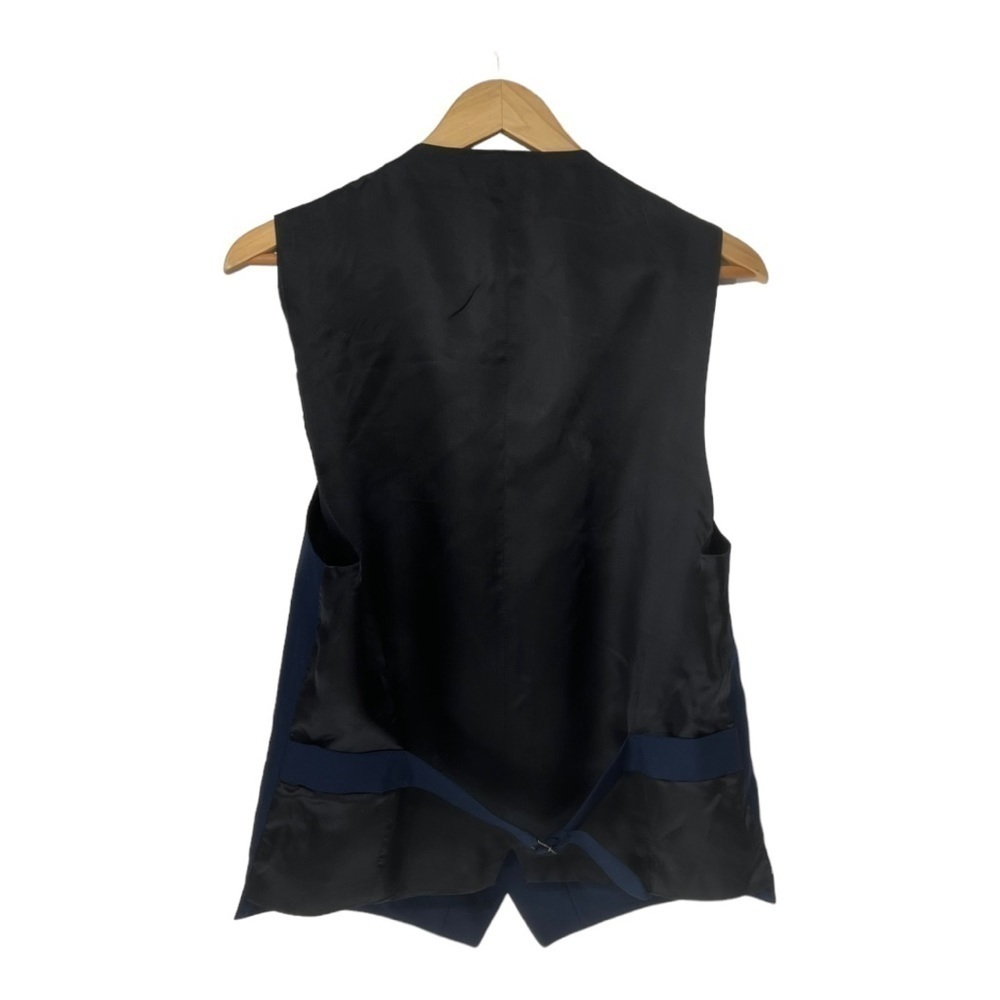 Gucci Navy Blue Wool Mohair Formal Vest Gilet Size 50R New - Picture 3 of 4